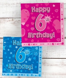 6th Birthday | Age 6 Party Supplies | Decorations | Ideas